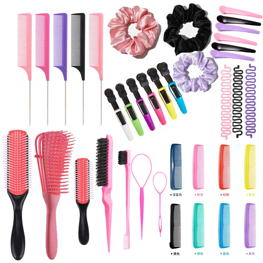 Voyage Queens - Hair Styling Comb Set with Spray Bottle and Eyebrow Brush - Voyage Queens