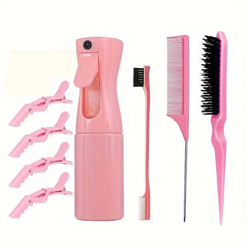 Voyage Queens - Hair Styling Comb Set with Spray Bottle and Eyebrow Brush - Voyage Queens