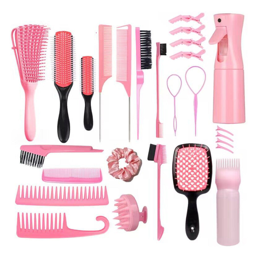 Voyage Queens - Hair Styling Comb Set with Spray Bottle and Eyebrow Brush - Voyage Queens