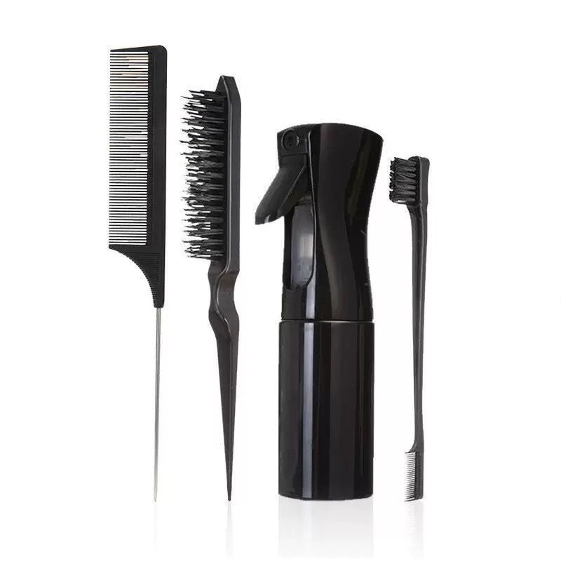 Voyage Queens - Hair Styling Comb Set with Spray Bottle and Eyebrow Brush - Voyage Queens