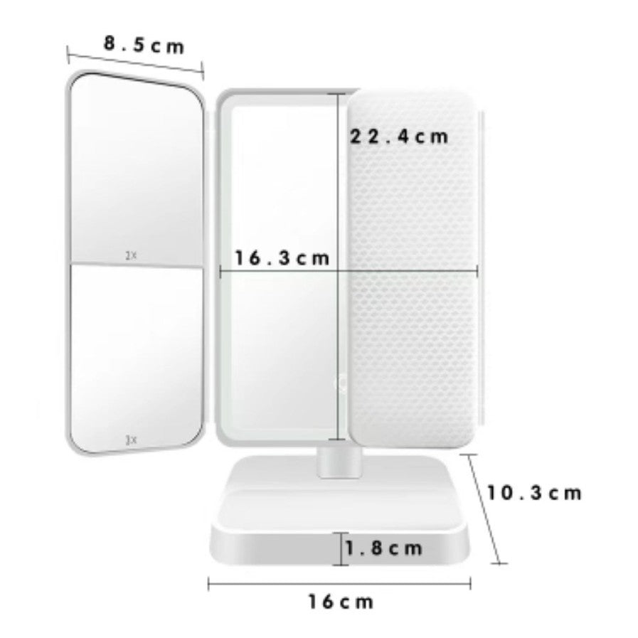Voyage Queens - Desktop LED Makeup Mirror with Light - Voyage Queens