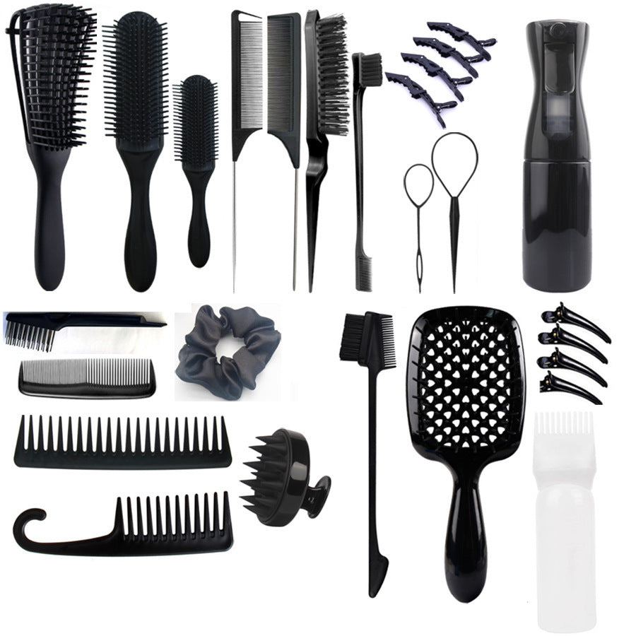 Voyage Queens - Hair Styling Comb Set with Spray Bottle and Eyebrow Brush - Voyage Queens