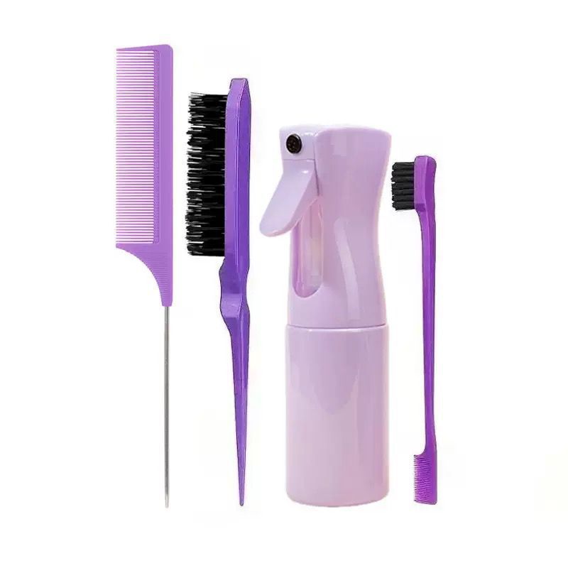 Voyage Queens - Hair Styling Comb Set with Spray Bottle and Eyebrow Brush - Voyage Queens