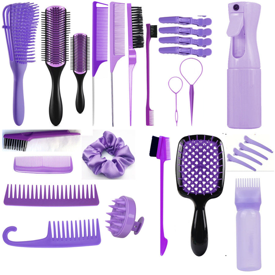 Voyage Queens - Hair Styling Comb Set with Spray Bottle and Eyebrow Brush - Voyage Queens